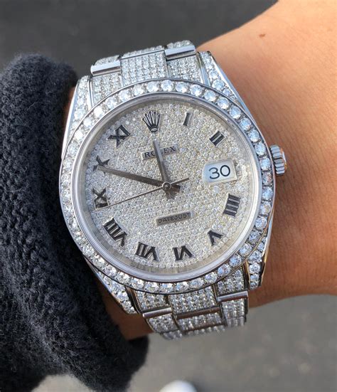 brandneue iced out rolex|iced out rolex watches.